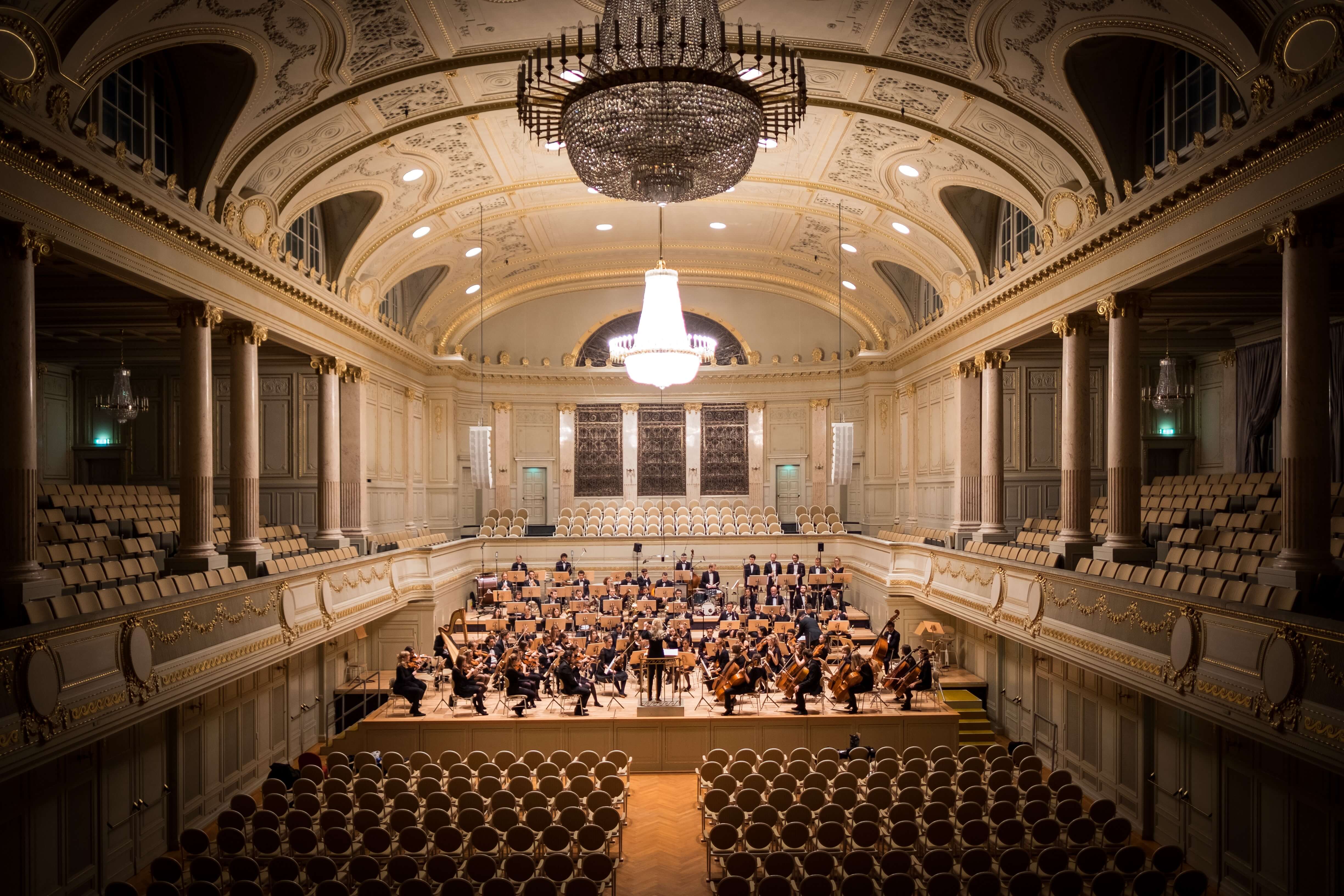 Orchestra playing
